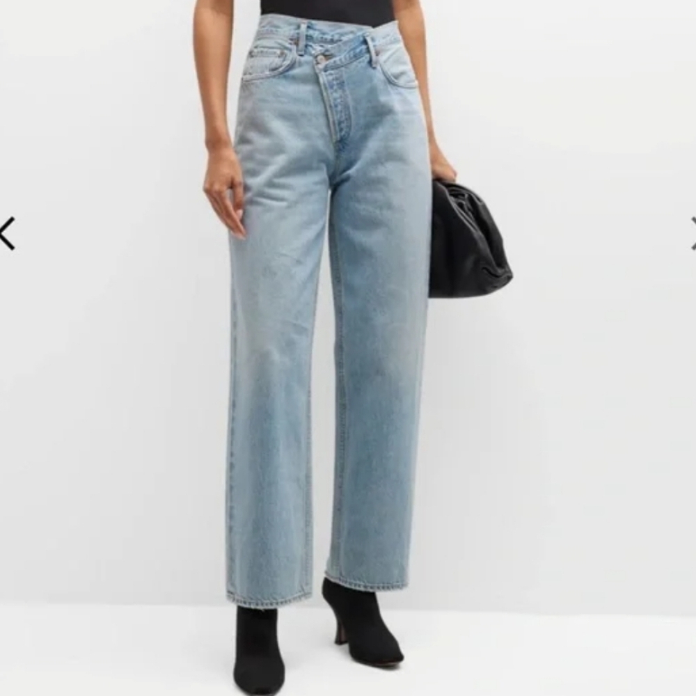 AGOLDE Criss Cross Upsized Boyfriend Jeans In Suburbia
